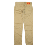 LEVI'S 511 Mens Trousers Beige Slim Straight W30 L27