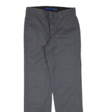 DICKIES Workwear Mens Trousers Grey Slim Tapered W26 L27