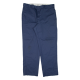 DICKIES 874 Workwear Mens Trousers Blue Regular Straight W40 L32