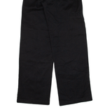DICKIES Double-knee Workwear Mens Trousers Black Loose Straight W26 L30