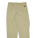DICKIES Cargo Workwear Mens Trousers Beige Regular Straight W30 L30