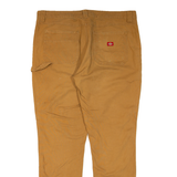 DICKIES Carpenter Workwear Womens Trousers Brown Slim Straight W38 L31