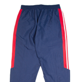 Mesh Lined Mens Track Pants Blue Tapered L W33 L33