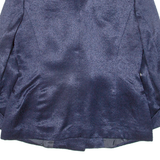GIANFRANCO FERRE Womens Blazer Jacket Blue Knit Wool M