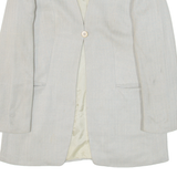 GIORGIO ARMANI Womens Blazer Jacket Blue Knit Herringbone M