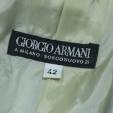 GIORGIO ARMANI Womens Blazer Jacket Blue Knit Herringbone M