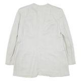 GIORGIO ARMANI Womens Blazer Jacket Blue Knit Herringbone M