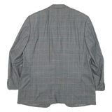 CANALI Mens Blazer Jacket Grey Knit Wool Check L