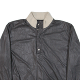 GIANFRANCO FERRE Fleece Lined Mens Pullover Jacket Black XL