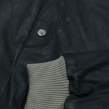 GIANFRANCO FERRE Fleece Lined Mens Pullover Jacket Black XL