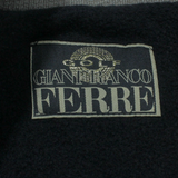 GIANFRANCO FERRE Fleece Lined Mens Pullover Jacket Black XL