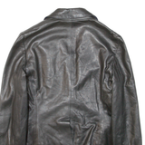JACOB COHEN COUTURE Womens Blazer Jacket Black Leather M