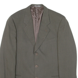 GIORGIO ARMANI Mens Blazer Jacket Green Knit Wool L