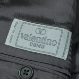 VALENTINO Mens Blazer Jacket Blue Knit Wool 90s Check M