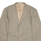 BOGGI Mens Blazer Jacket Green Knit Cashmere Check XL