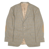 BOGGI Mens Blazer Jacket Green Knit Cashmere Check XL