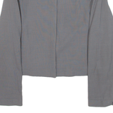 ARMANI COLLEZIONI Womens Blazer Jacket Grey Knit Wool L