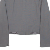 ARMANI COLLEZIONI Womens Blazer Jacket Grey Knit Wool L