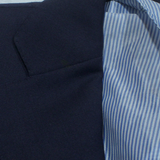 BOGGI Mens Blazer Jacket Blue Knit Wool S