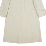 HENSEL & MORTENSEN Womens Trench Coat Cream 90s M