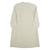 HENSEL & MORTENSEN Womens Trench Coat Cream 90s M