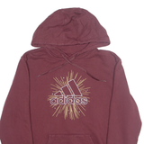 ADIDAS Womens Maroon Hoodie L