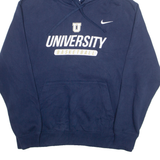 NIKE University Basketball Mens Blue Hoodie USA XL