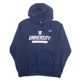 NIKE University Basketball Mens Blue Hoodie USA XL
