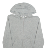 NIKE Womens Grey Hoodie Full Zip UK 10