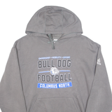 ADIDAS Bulldog Football Columbus North Mens Grey Hoodie USA M