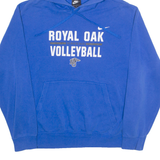NIKE Royal Oak Volleyball Mens Blue Hoodie USA XL