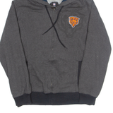 NFL Fleece Lined Chicago Bears Mens Grey Hoodie Full Zip USA M