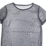 Sheer Womens Top Black M