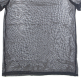 Sheer Womens Top Black M