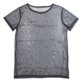 Sheer Womens Top Black M