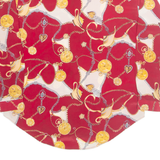 BOY & GIRL Clock Womens Printed Shirt Red Collared 90s Crazy Pattern L