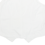 LA COTONNIERE Womens Top White V-Neck Sleeveless L