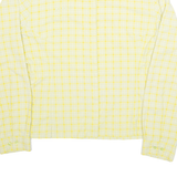 MAMMUT Womens Printed Shirt Yellow Collared Long Sleeve Check XL