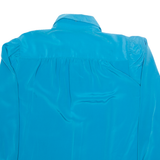 LLOYD WILLIAMS Womens Shirt Blue Collared Long Sleeve UK 10
