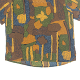 KATHY IKE Womens Printed Top Brown Crazy Pattern M