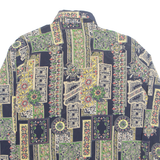 TAK Womens Printed Shirt Blue Collared Long Sleeve Floral 2XL