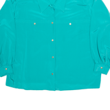 JOSEPHINE Womens Shirt Blue Collared Long Sleeve 90s 3XL