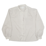 MOTIFS Womens Shirt Grey Collared Long Sleeve UK 12