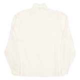 ENFI Womens Shirt Cream Button Neck Long Sleeve 90s M