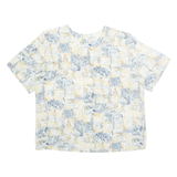 KATHY IKE Womens Printed Top Beige Floral L