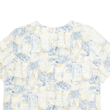 KATHY IKE Womens Printed Top Beige Floral L