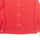 DONNELLY Womens Blouse Red Long Sleeve UK 10