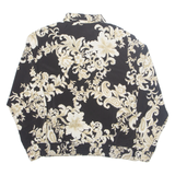 ALFRED DUNNER Petite Womens Printed Shirt Black Collared Floral UK 12