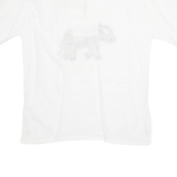 DA COLLECTION Elephant Womens Printed Top White Animal Print XL