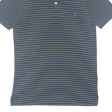 POLO RALPH LAUREN Mens Polo Shirt Green Striped M